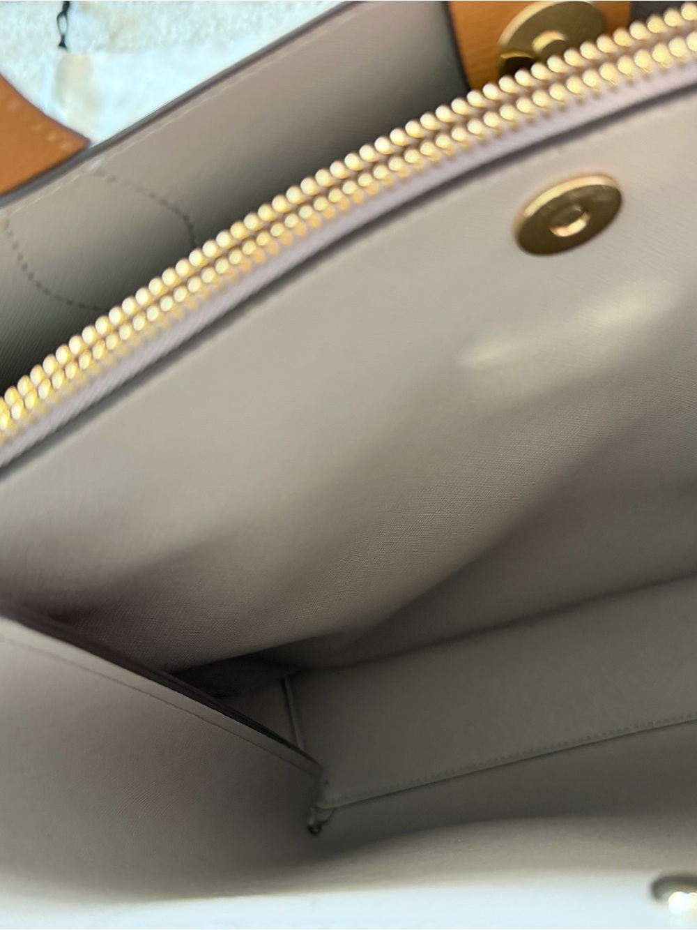 kate spade Tan Pebbled Leather Tote - Picture 5 of 16